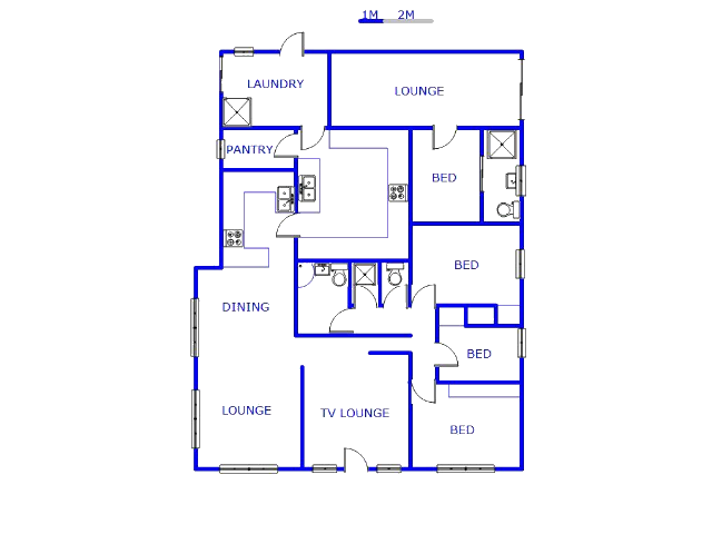 Floor plan of the property in Hibberdene