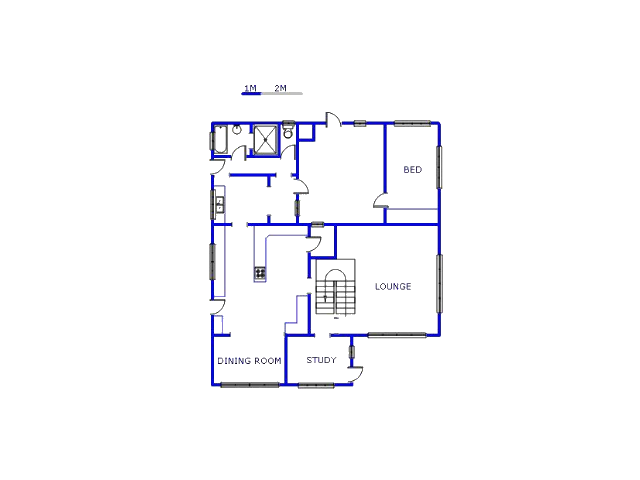 Floor plan of the property in Benoni