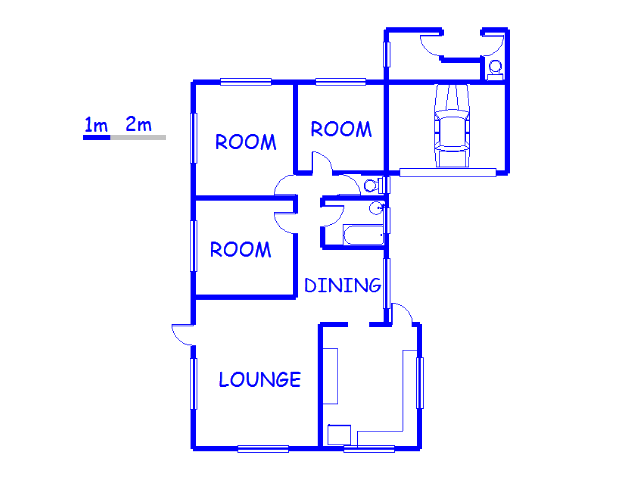 Floor plan of the property in Theunissen
