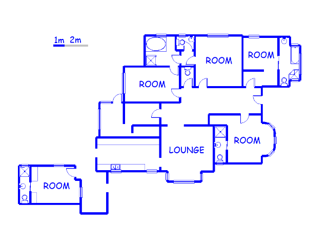 Floor plan of the property in Berea - DBN