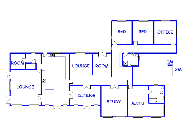 Floor plan of the property in Eikenhof