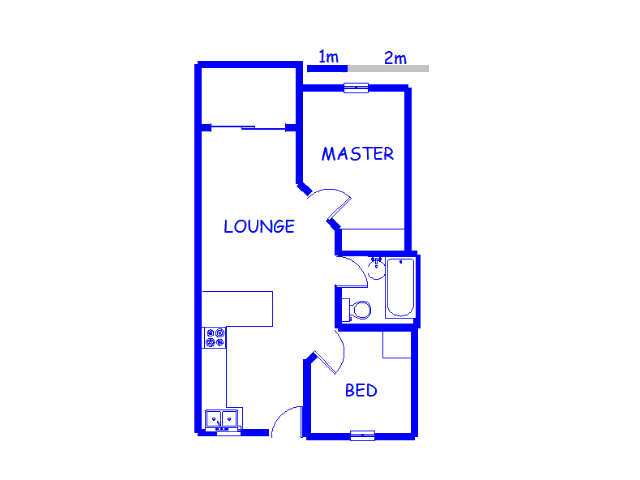 Floor plan of the property in Pollak Park