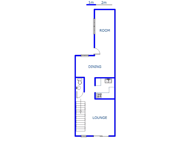 Floor plan of the property in Pretoria Gardens