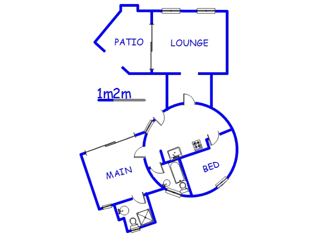 Floor plan of the property in Mookgopong (Naboomspruit)