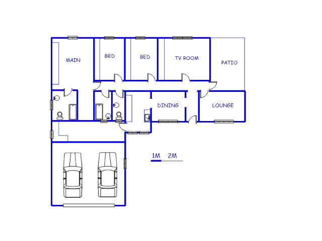 Floor plan of the property in Odendaalsrus