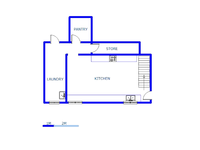 Floor plan of the property in Christoburg