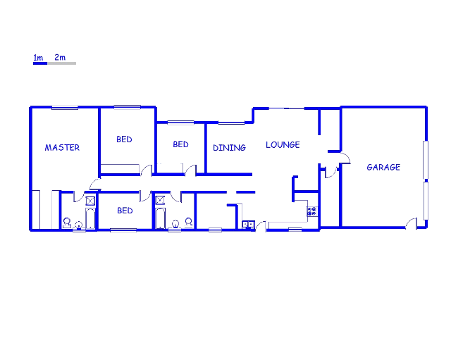 Floor plan of the property in President Park A.H.