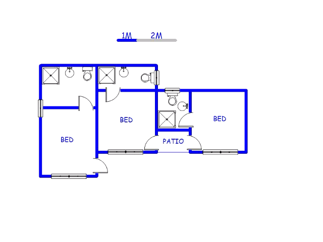 Floor plan of the property in Mabopane