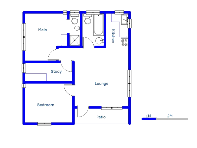 Floor plan of the property in Protea Glen