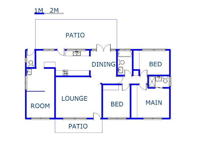 Floor plan of the property in Bisley