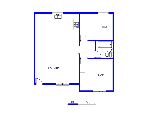 Floor plan of the property in Kingsview