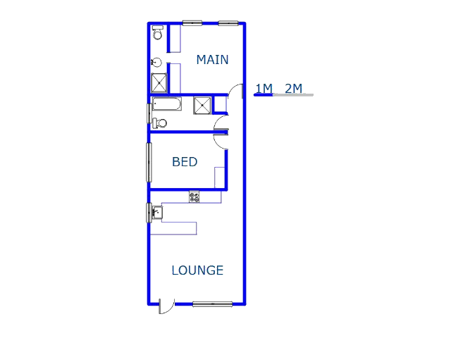 Floor plan of the property in Moseley Park
