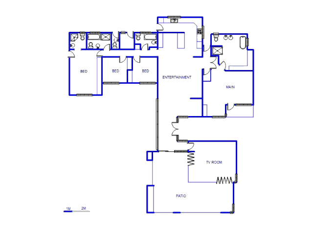 Floor plan of the property in Montana Park