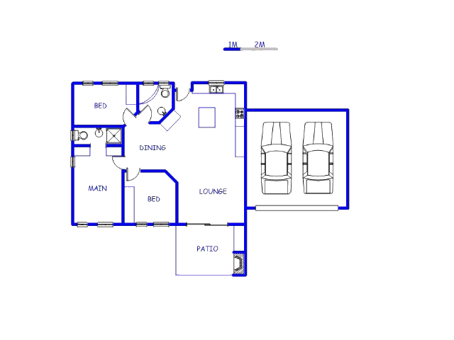 Floor plan of the property in Waterval East