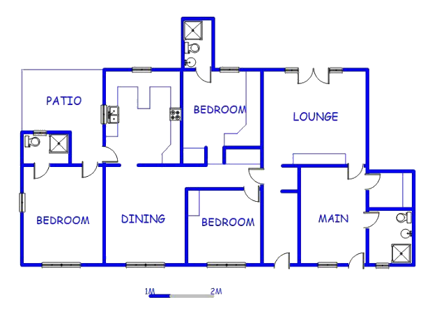 Floor plan of the property in Cliffdale