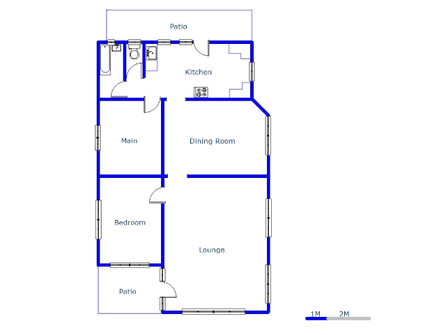 Floor plan of the property in Crosby