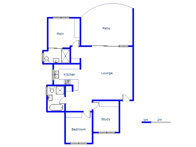 Floor plan of the property in Olivedale