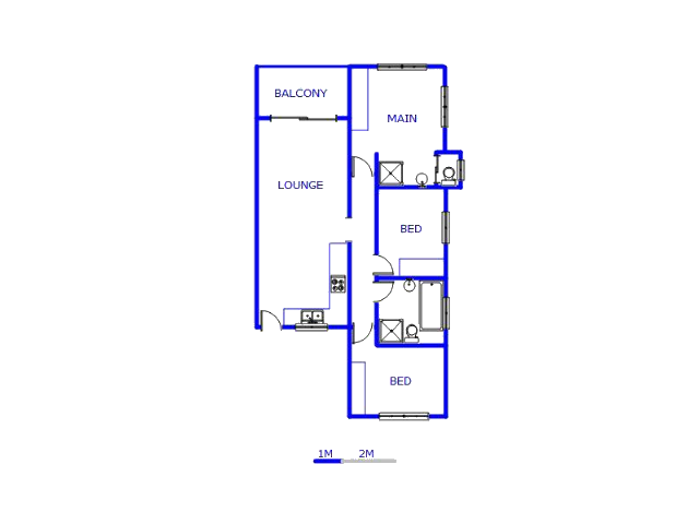 Floor plan of the property in Lone Hill