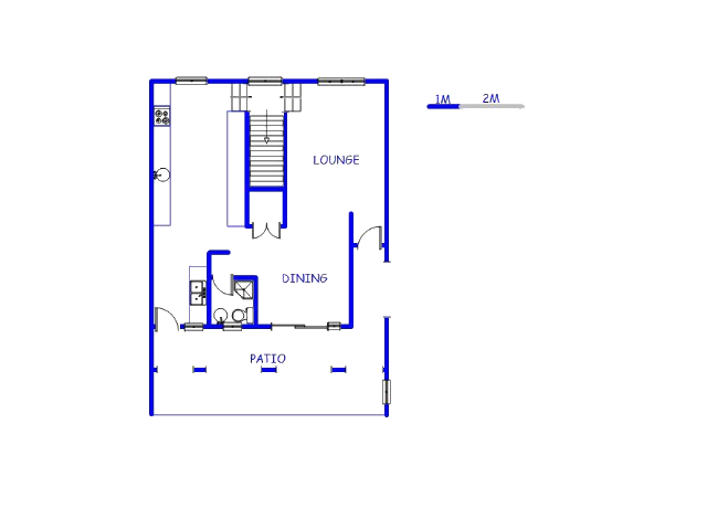 Floor plan of the property in Schotsche Kloof