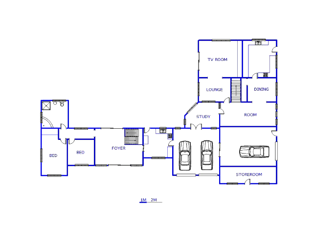Floor plan of the property in Rust Ter Vaal