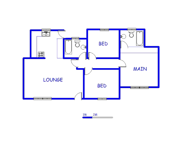 Floor plan of the property in Kestell