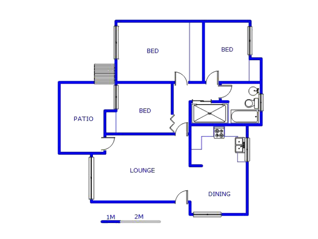Floor plan of the property in Norkem park