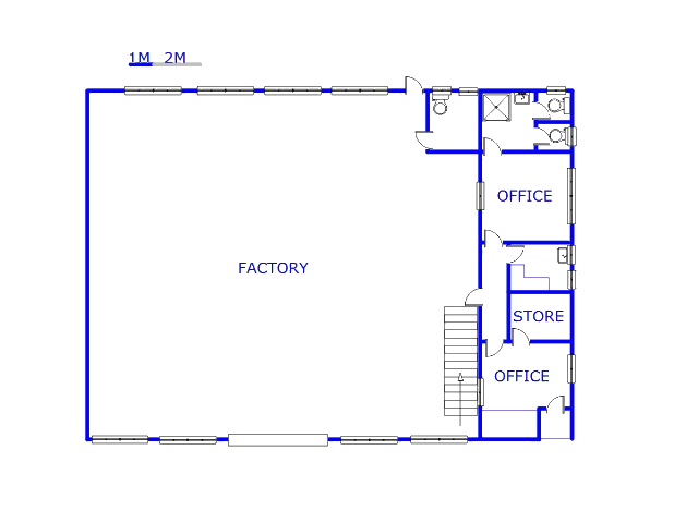 Floor plan of the property in Driehoek