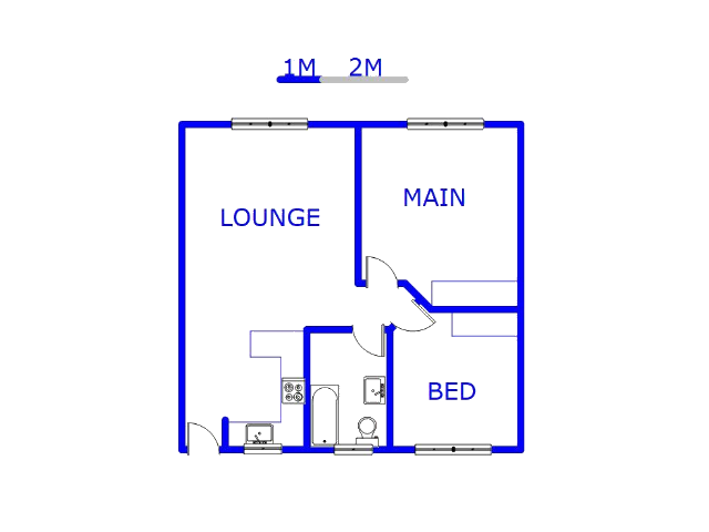 Floor plan of the property in Kempton Park