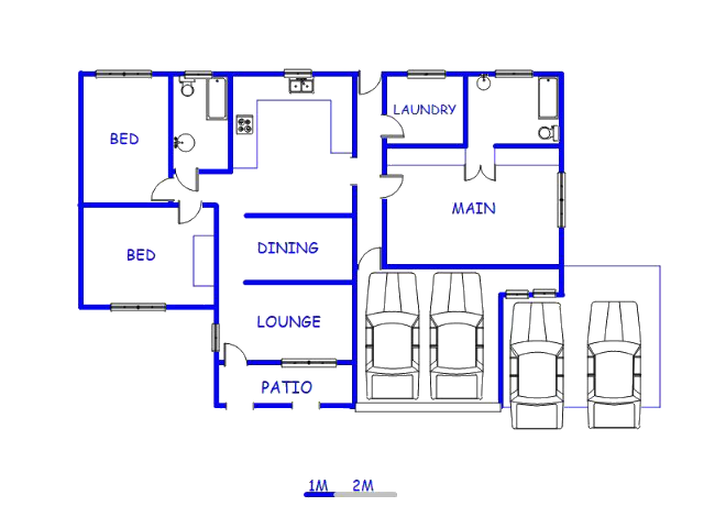 Floor plan of the property in Ermelo