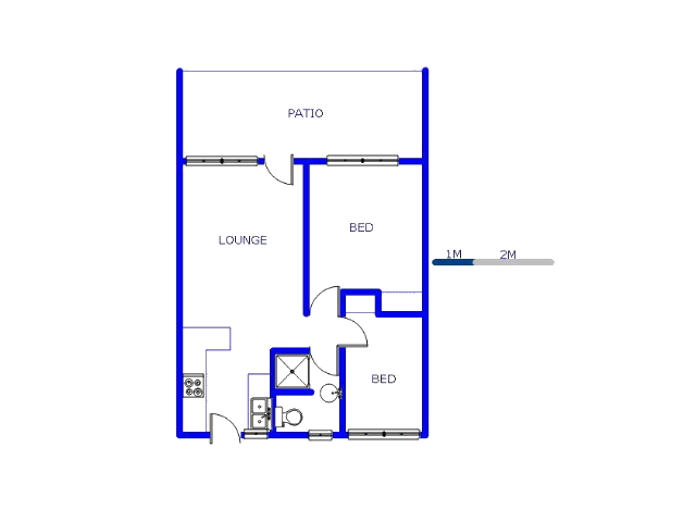 Floor plan of the property in Cruywagenpark