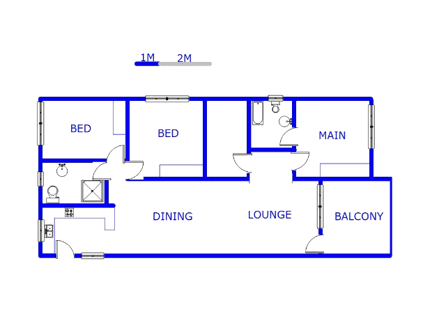 Floor plan of the property in Glenanda