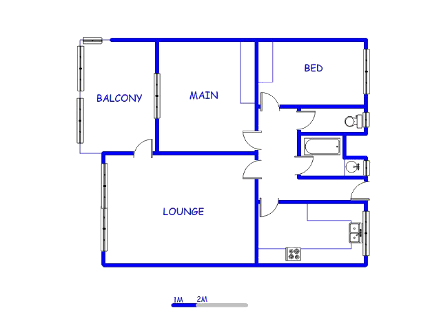 Floor plan of the property in Clarendon