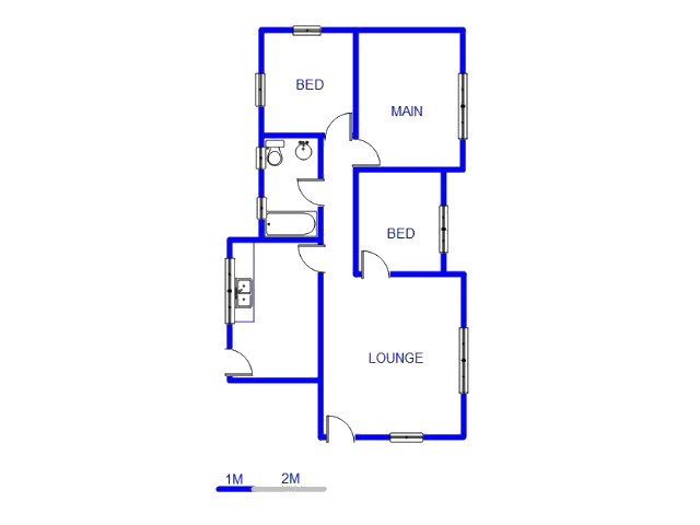 Floor plan of the property in Estcourt