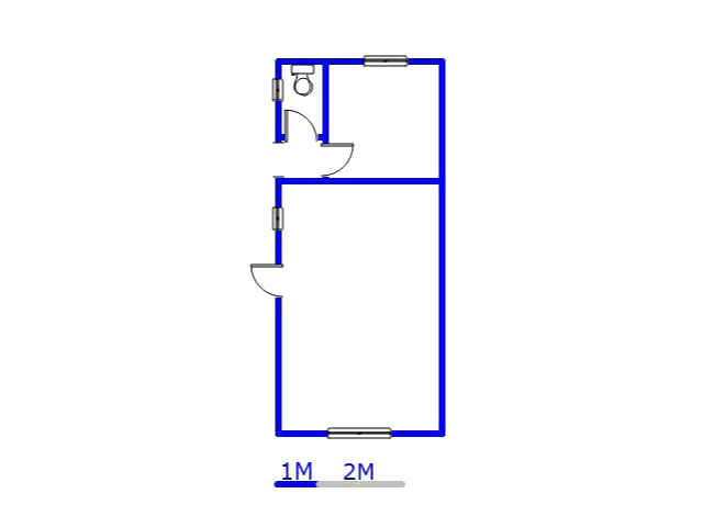 Floor plan of the property in Grootvlei