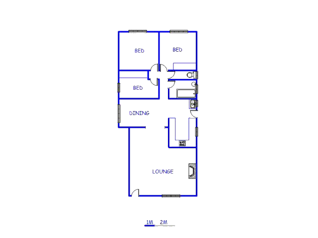 Floor plan of the property in Lawley