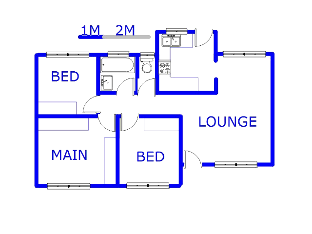 Floor plan of the property in Ebony Park