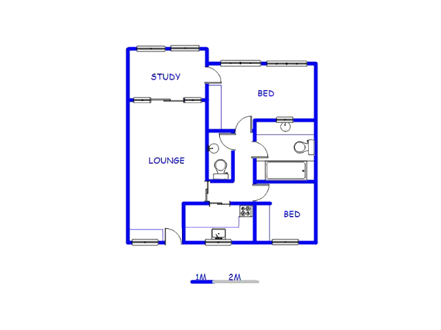 Floor plan of the property in Goodwood