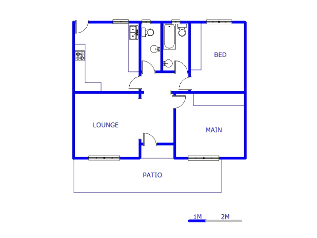 Floor plan of the property in Turf Club