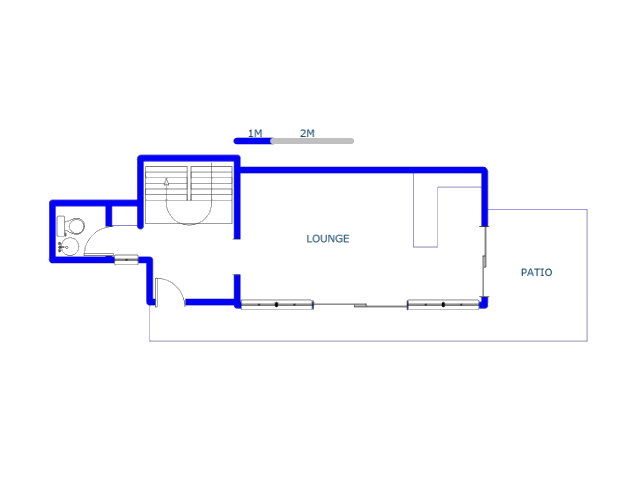 Floor plan of the property in Cato Manor 
