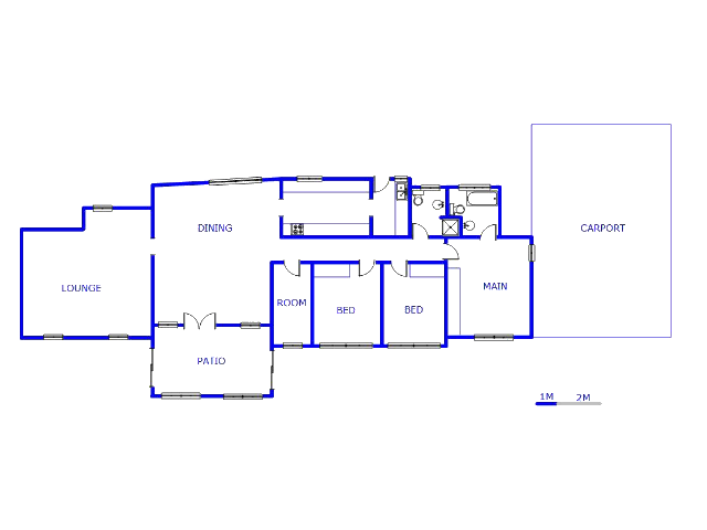 Floor plan of the property in Sunair Park
