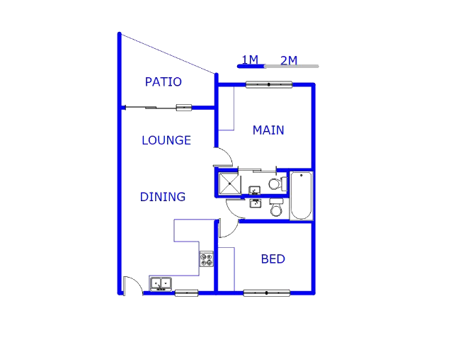 Floor plan of the property in Witfield