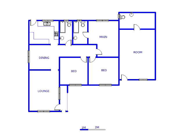 Floor plan of the property in Leachville
