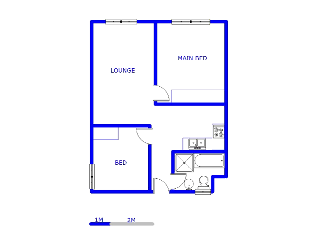 Floor plan of the property in Grand Central