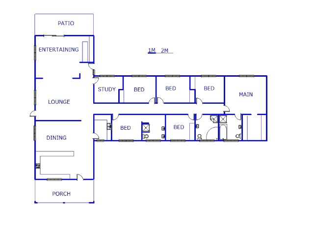 Floor plan of the property in Valley Settlement