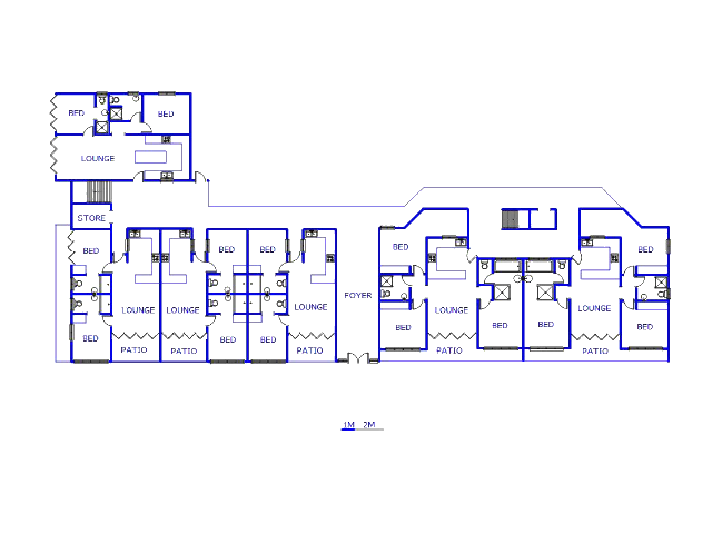 Floor plan of the property in Saldanha