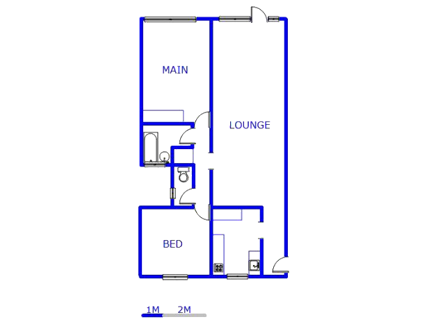 Floor plan of the property in Kempton Park