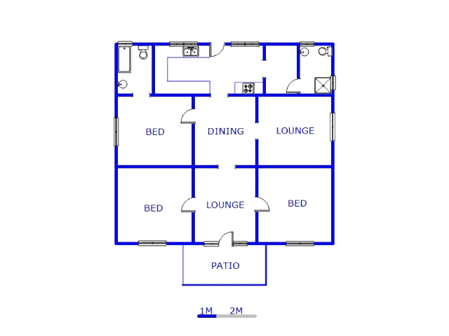 Floor plan of the property in Daleside