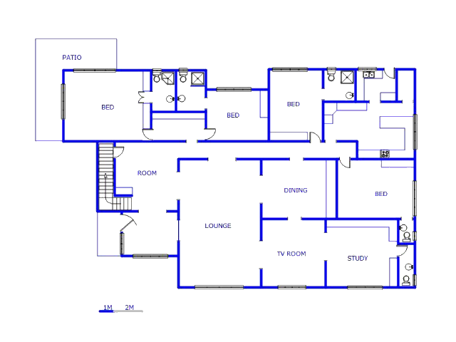 Floor plan of the property in Middelburg - MP