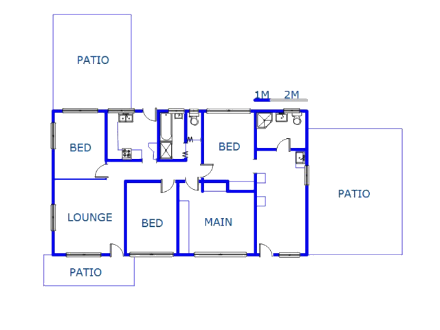 Floor plan of the property in Fynnland