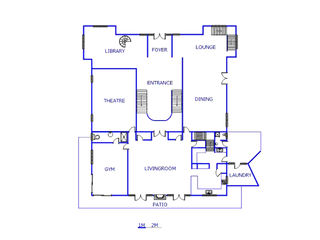Floor plan of the property in Mooikloof